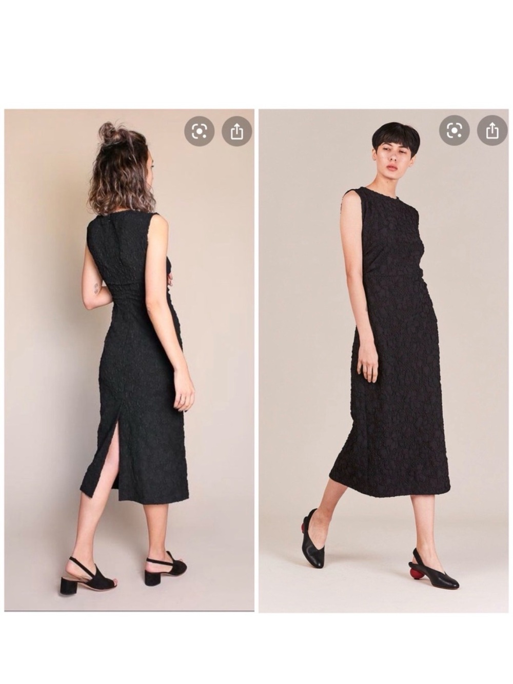 Rachel Comey Black Sleeveless Lace Midi Dress - Picture 6 of 11